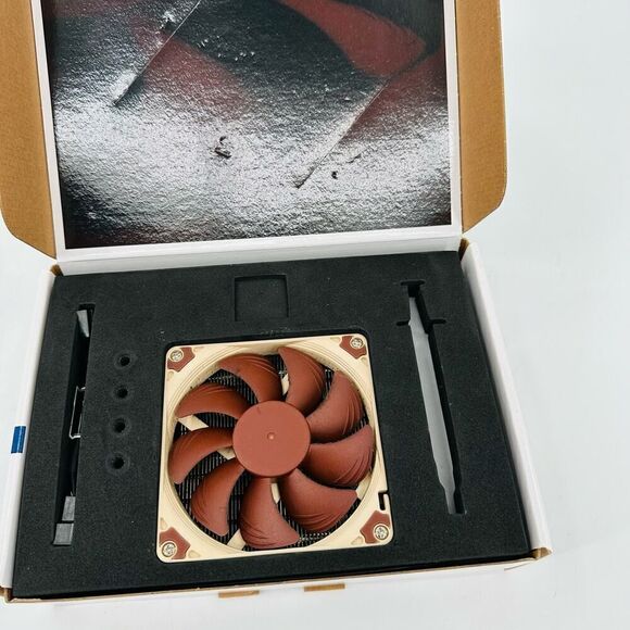 NOCTUA NH-L9i LGA115X L-Type Low-Profile Cooler Premium Fan 37mm NIB Brown Tan - Picture 2 of 11